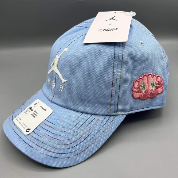 Air Jordan‎ x J Balvin Hat Men Embroidered Jumpman Heritage86 Strap Back Cap New